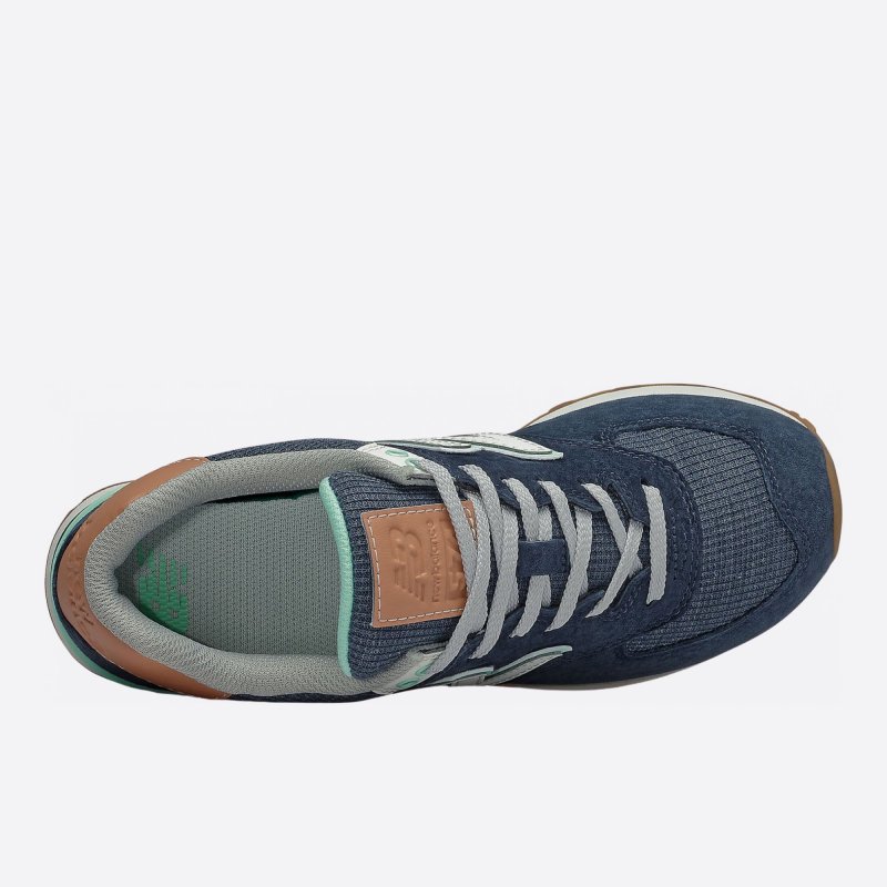 Dámské modré tenisky New Balance WL574BCM horní strana