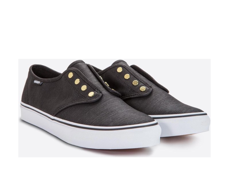 Dámske plátené tenisky Vans Camden Stud Gore Textile Black and Gold
