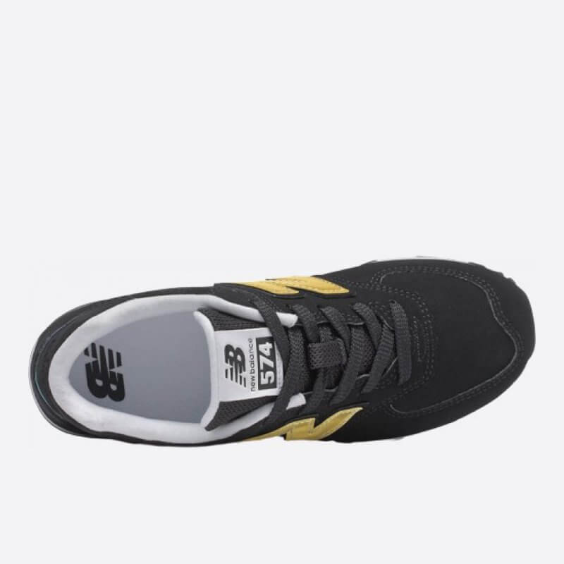 Dětské černé tenisky New Balance GC574MTK horní strana