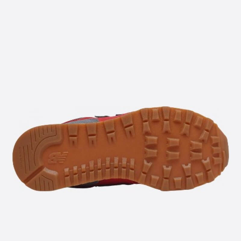 Dětské červené tenisky New Balance PC574ATG podrážka