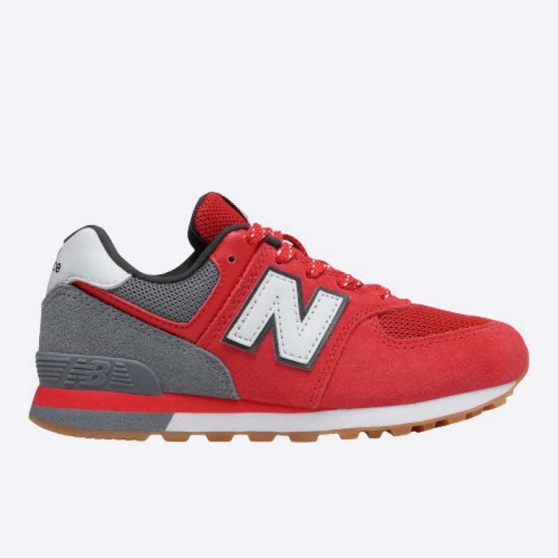 Dětské červené tenisky New Balance PC574ATG