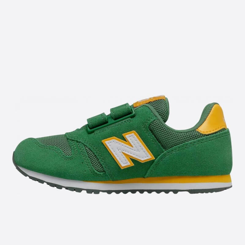 Dětské zelené tenisky New Balance YV373SGW levá strana