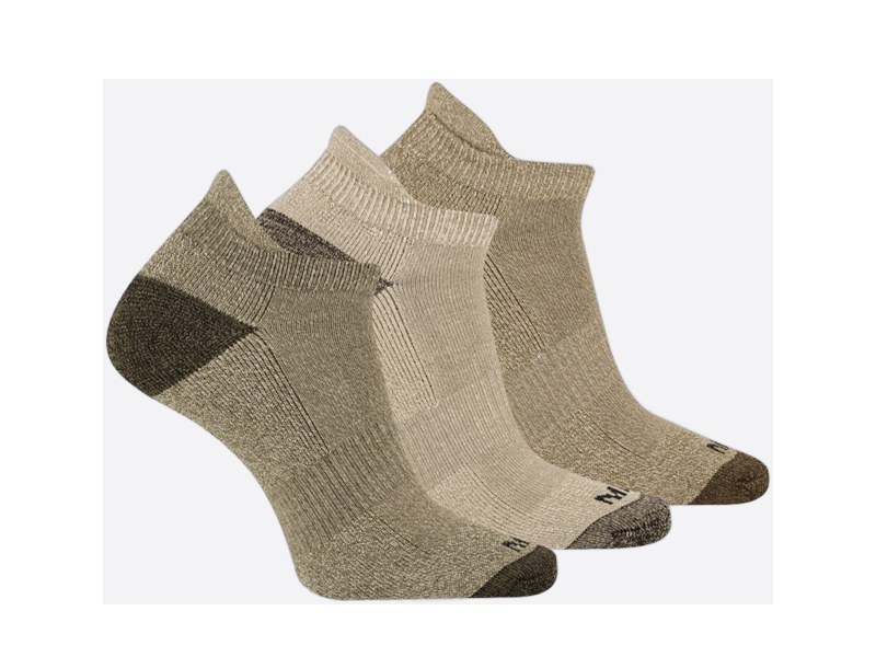 Merrell Ponožky Mea33506T3B2 Olast Wool Everyday Tab (3 Packs) Olive Assorted