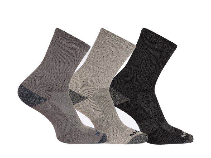 Merrell Ponožky Mea33507C3B2 Charh Wool Everyday Crew (3 Packs) Charcoal Heather