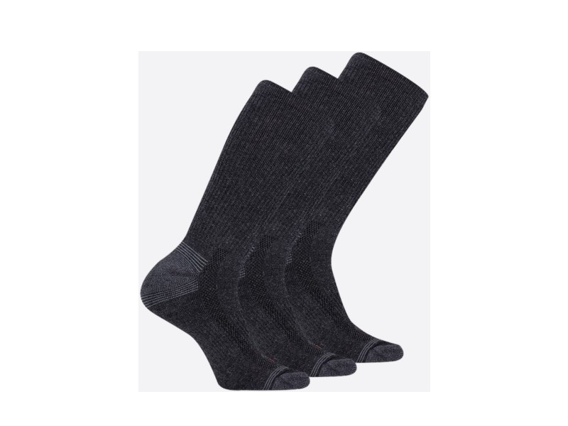Merrell Ponožky Mea33524C3B2 Black Recycled Everyday Crew (3 Packs) Black