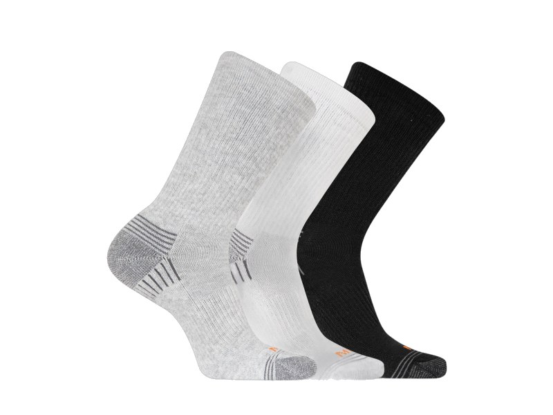 Merrell Ponožky Mea33524C3B2 Grayh Recycled Everyday Crew (3 Packs) Gray Heather