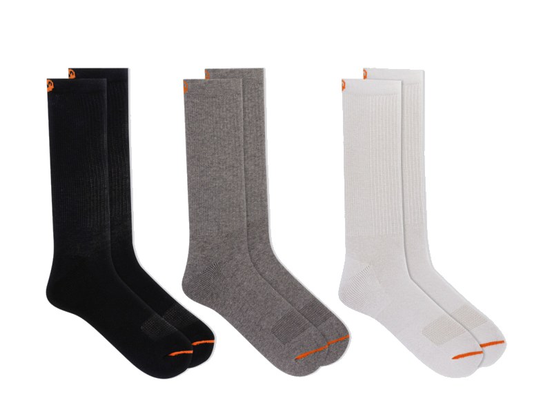 Merrell Ponožky Mea33564C3B2 Bas01 Cushioned Cotton Crew (3 Packs) Black Assorted 1