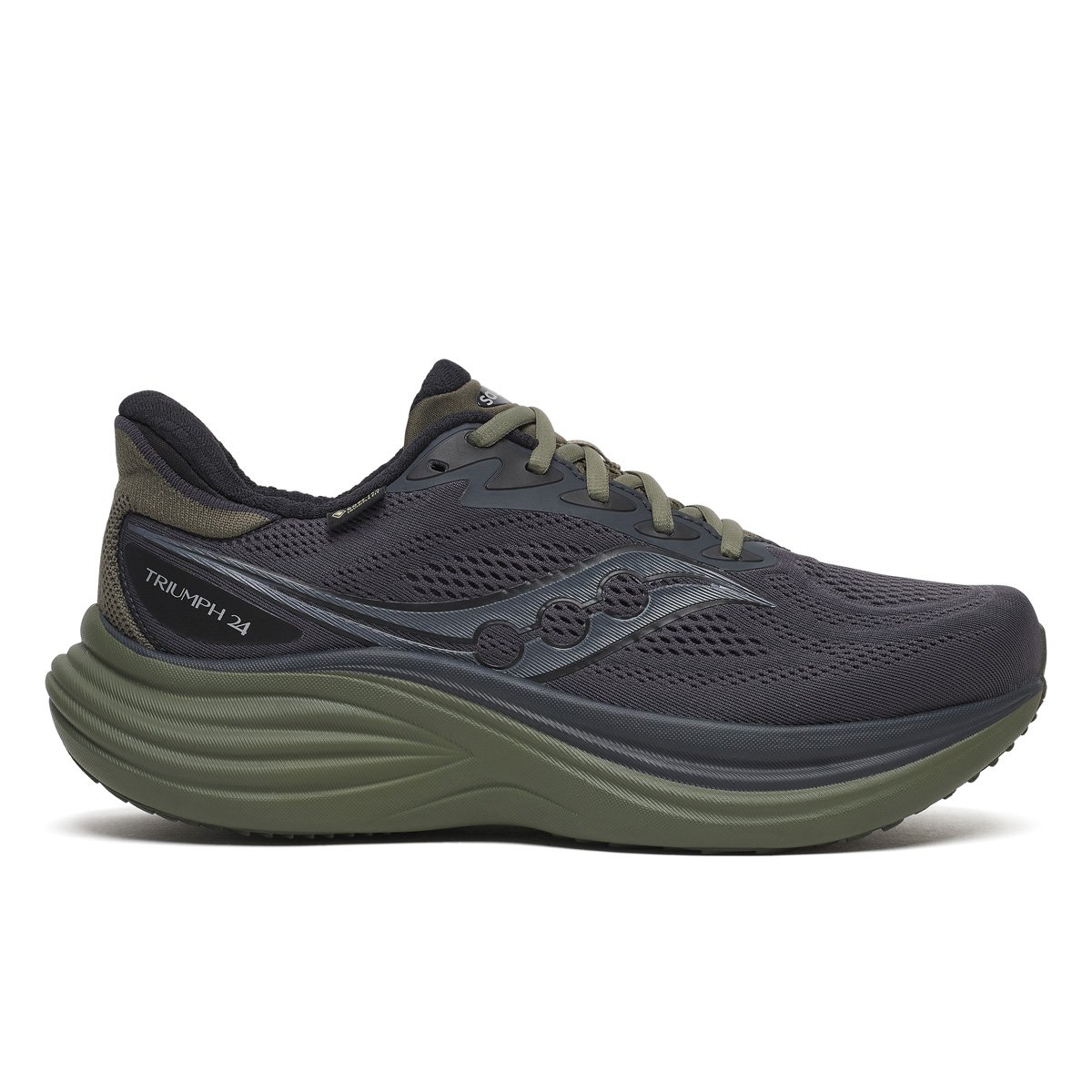 pánská obuv saucony S101651-1001 TRIUMPH 24 GTX ebony/fatigue