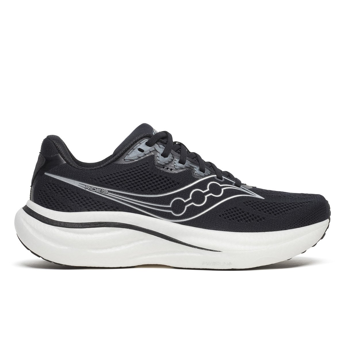 pánská obuv saucony S21056-100 RIDE 19 black/silver WIDE