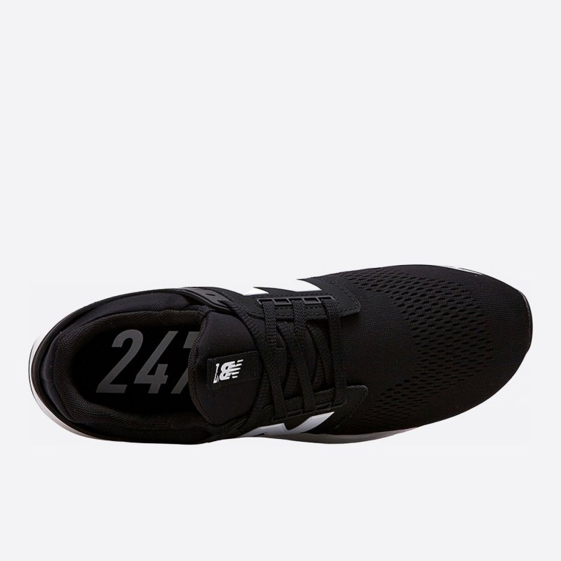 Pánské černobílé tenisky New Balance MS247EB horní strana