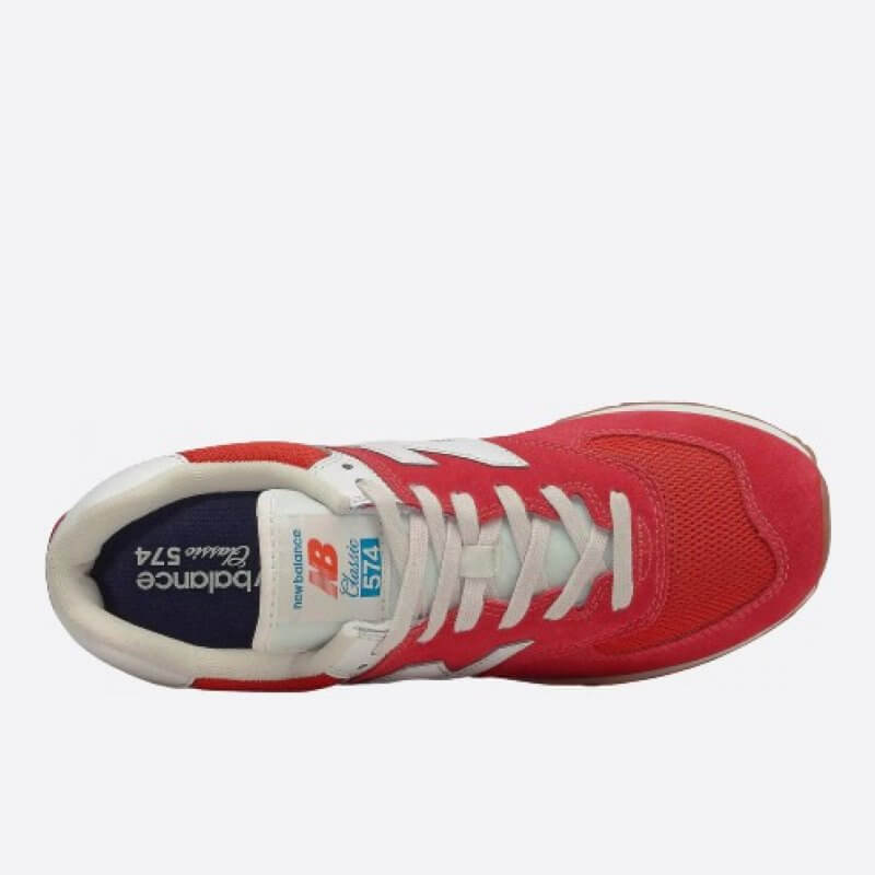 Pánské červené tenisky New Balance ML574HA2 horní strana