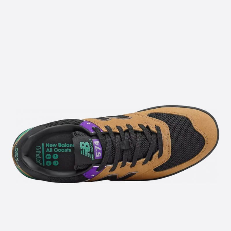 Pánské hnědé tenisky New Balance AM574MUP-2E horní strana