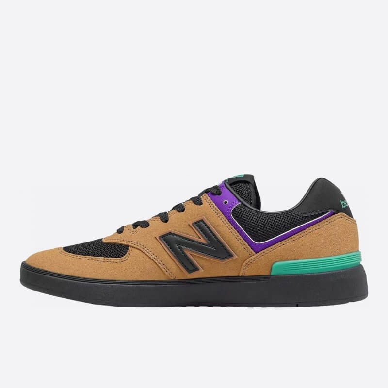 Pánské hnědé tenisky New Balance AM574MUP-2E levá strana