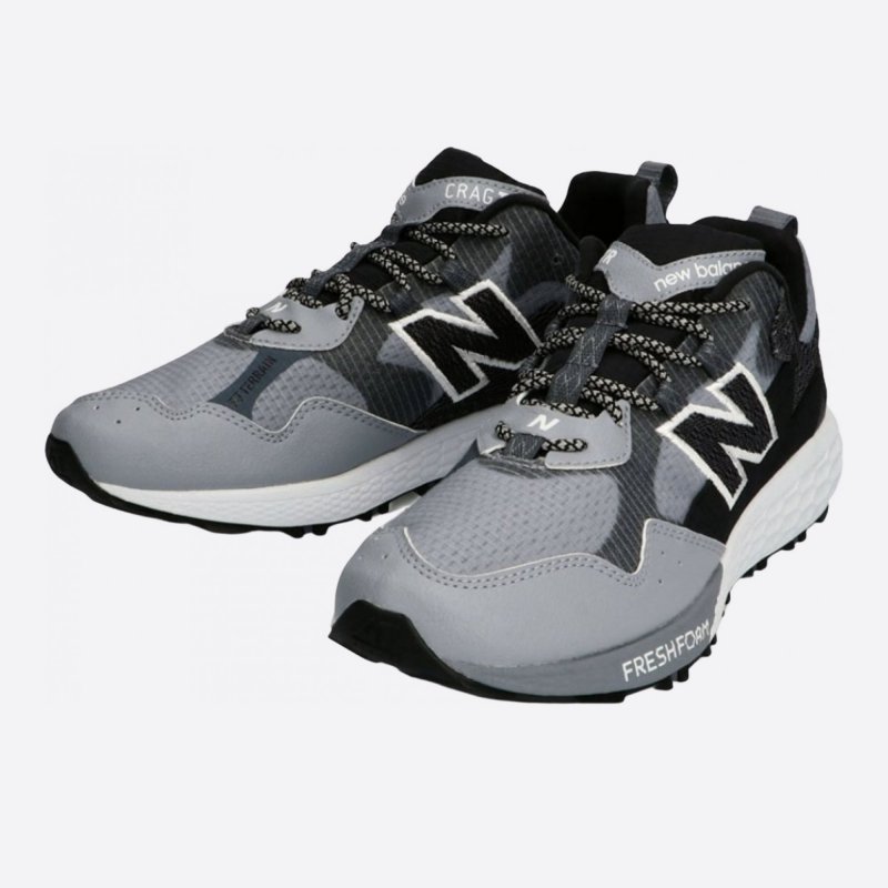 Pánské šedé tenisky New Balance MTCRGRG2-2E levá strana